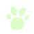icone patte de chien verte