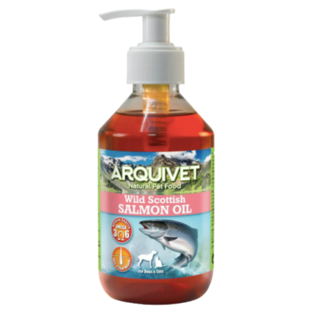 Huile de saumon pour chien